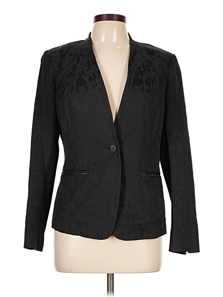 Pre-owned Lafayette 148 Blazer Jacket In Black