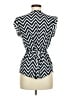 ModCloth Blue Short Sleeve Blouse Size M - photo 2