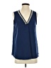 Adrienne Vittadini 100% Polyester Blue Sleeveless Blouse Size S - photo 1