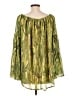 Lucky & Blessed 100% Polyester Green 3/4 Sleeve Blouse Size L - photo 2