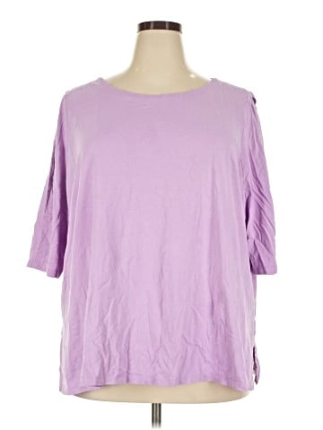 Woman Within 3/4 Sleeve T-Shirt (view 1)