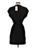 MNG 100% Polyester Solid Black Casual Dress Size 4 - photo 2