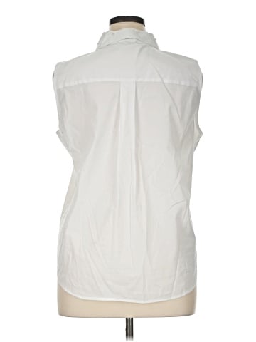 Karl Lagerfeld Paris Sleeveless Button-Down Shirt (view 2)