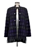 MING WANG Plaid Purple Coat Size M - photo 1