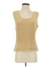 Flair 100% Polyester Gold Sleeveless Top Size S - photo 1