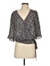 Sienna Sky 100% Polyester Brown 3/4 Sleeve Blouse Size S - photo 1