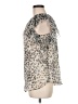 Ann Taylor LOFT Animal Print Silver Sleeveless Blouse Size M - photo 5
