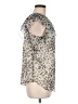 Ann Taylor LOFT Animal Print Silver Sleeveless Blouse Size M - photo 4