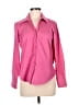 Talbots 100% Cotton Pink Long Sleeve Blouse Size 8 - photo 1