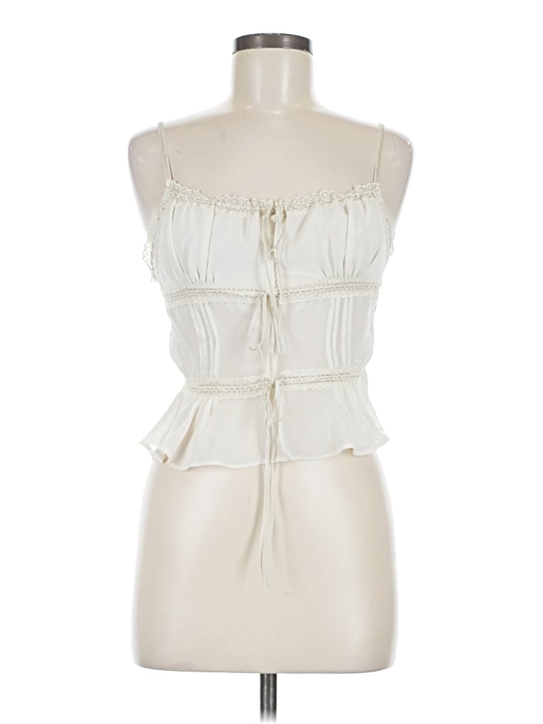 Pre-owned Kimchi Blue Tube Top Ivory Strapless Neckline Tops