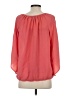 AGB Pink 3/4 Sleeve Blouse Size S - photo 2