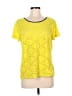 Style&Co Yellow Short Sleeve Top Size M - photo 1