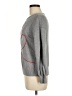 Ann Taylor LOFT Outlet 100% Cotton Hearts Gray Pullover Sweater Size M - photo 5