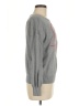 Ann Taylor LOFT Outlet 100% Cotton Hearts Gray Pullover Sweater Size M - photo 4