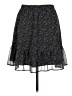 Ann Taylor LOFT 100% Polyester Chevron-herringbone Black Casual Skirt Size M - photo 2