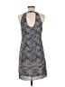 ECI 100% Polyester Graphic Gray Cocktail Dress Size 8 - photo 2