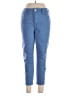 Seven7 Solid Blue Casual Pants Size 12 - photo 1