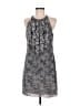 ECI 100% Polyester Graphic Gray Cocktail Dress Size 8 - photo 1