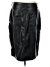 Gap 100% Polyester Black Faux Leather Skirt Size 12 - photo 2
