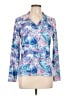 Kyodan Tropical Blue Long Sleeve Blouse Size L - photo 1