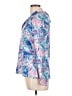 Kyodan Tropical Blue Long Sleeve Blouse Size L - photo 5