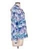 Kyodan Tropical Blue Long Sleeve Blouse Size L - photo 4