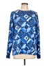 Lands' End 100% Cotton Blue Long Sleeve Blouse Size L - photo 1