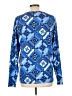 Lands' End 100% Cotton Blue Long Sleeve Blouse Size L - photo 2