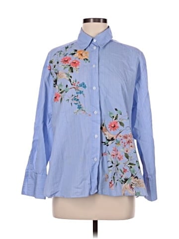 Zara Long Sleeve Button-Down Shirt (view 1)