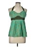 Fei Green Sleeveless Blouse Size 10 - photo 1