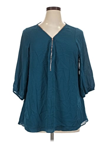 City Chic 3/4 Sleeve Blouse (view 1)