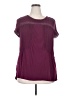 Westport Burgundy Short Sleeve Blouse Size 2X - photo 1