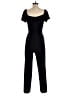 Monteau 100% Polyester Solid Black Jumpsuit Size XS - photo 2