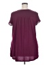 Westport Burgundy Short Sleeve Blouse Size 2X - photo 2