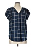 Fun2Fun 100% Polyester Blue Short Sleeve Blouse Size L - photo 1