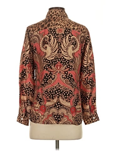 J. McLaughlin Long Sleeve Silk Top (view 2)