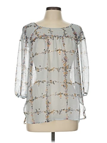 LC Lauren Conrad 3/4 Sleeve Blouse (view 1)