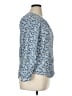 Boden 100% Viscose Floral Blue Long Sleeve Blouse Size 16 - 18 - photo 4