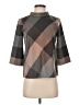 Esprit Argyle Brown 3/4 Sleeve Top Size 2 - photo 1
