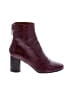 Sandro 100% Leather Burgundy Ankle Boots Size EU 36 - photo 1
