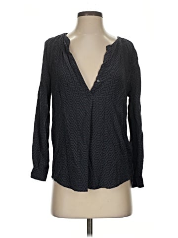 Joie Long Sleeve Silk Top (view 1)