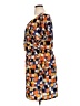 AB Studio 100% Polyester Print Orange Casual Dress Size 16 - photo 5