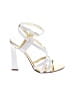 Dsquared2 100% Leather White Sandals Size EU 38 - photo 1