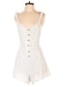 Chocolate 100% Cotton White Romper Size M - photo 1