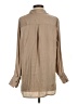Old Navy 100% Polyester Tan Long Sleeve Blouse Size S - photo 2