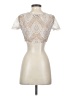 TOBI 100% Nylon Ivory Short Sleeve Top Size XS - photo 2