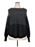 Adrienne Vittadini Chevron-herringbone Black Pullover Sweater Size 2X - photo 1