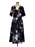 Crescent 100% Polyester Floral Black Casual Dress Size L - photo 1