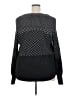 Adrienne Vittadini Chevron-herringbone Black Pullover Sweater Size 2X - photo 2
