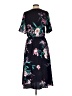 Crescent 100% Polyester Floral Black Casual Dress Size L - photo 2